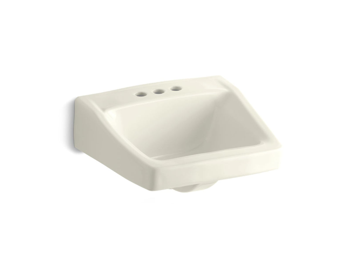 Chesapeake™ 19-1/4" x 17-1/4" wall-mount/concealed arm carrier arm bathroom sink with 4" centerset faucet holes