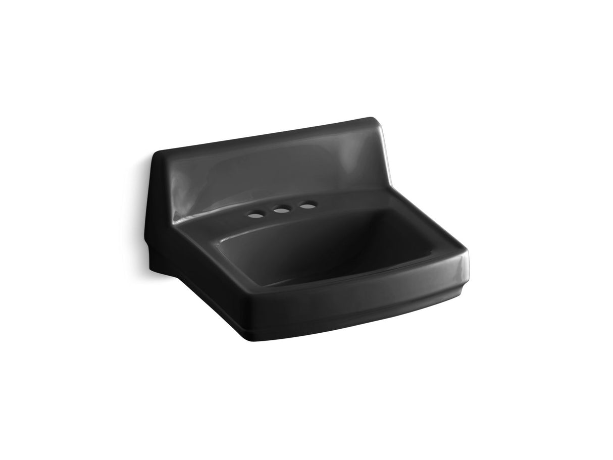 Greenwich™ 20-3/4" x 18-1/4" wall-mount/concealed arm carrier bathroom sink with 4" centerset faucet holes