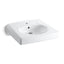 Brenham™ Wall-mount or concealed carrier arm mount commercial bathroom sink with single faucet hole