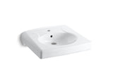 Brenham™ Wall-mount or concealed carrier arm mount commercial bathroom sink with single faucet hole