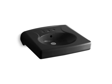 Brenham™ Wall-mount or concealed carrier arm mount commercial bathroom sink with 4" centerset faucet holes