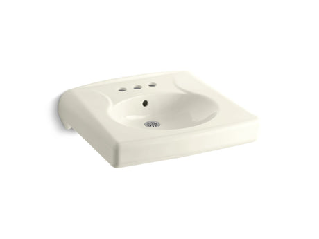 Brenham™ Wall-mount or concealed carrier arm mount commercial bathroom sink with 4" centerset faucet holes