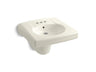 Brenham™ Wall-mount or concealed carrier arm mount commercial bathroom sink with 4" centerset faucet holes and shroud