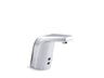 Sculpted Touchless single-hole lavatory faucet with Insight™ sensor technology and temperature mixer, AC-powered, 0.5 gpm