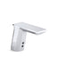 Geometric Touchless single-hole lavatory faucet with Insight™ sensor technology and temperature mixer, HES-powered, 0.5 gpm