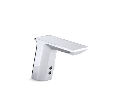 Geometric Touchless single-hole lavatory faucet with Insight™ sensor technology and temperature mixer, HES-powered, 0.5 gpm