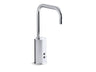Gooseneck Touchless single-hole lavatory faucet with Insight™ sensor technology and temperature mixer, DC-powered, 0.5 gpm