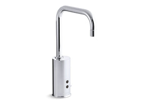 Gooseneck Touchless single-hole lavatory faucet with Insight™ sensor technology and temperature mixer, HES-powered, less drain, 0.35 gpm