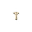 3" ceiling-mount single-function rainhead arm and flange