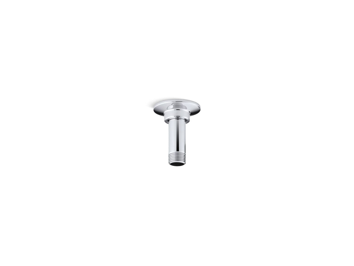 3" ceiling-mount single-function rainhead arm and flange