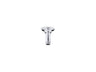 3" ceiling-mount single-function rainhead arm and flange