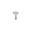3" ceiling-mount single-function rainhead arm and flange