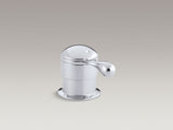 Deck-mount trim for transfer valve/vacuum breaker with lever handle, valve not included