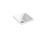 Iron/Tones® 17" top-/undermount single-bowl bar sink