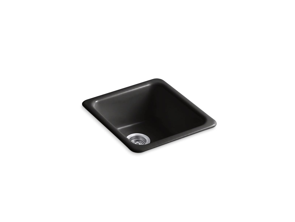 Iron/Tones® 17" top-/undermount single-bowl bar sink