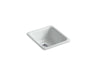 Iron/Tones® 17" top-/undermount single-bowl bar sink