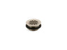 Round shower drain for use with plastic pipe, gasket included