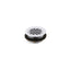 Round shower drain for use with plastic pipe, gasket included