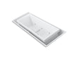 sok® 104" x 41" drop-in Effervescence bath with chromatherapy and center drain