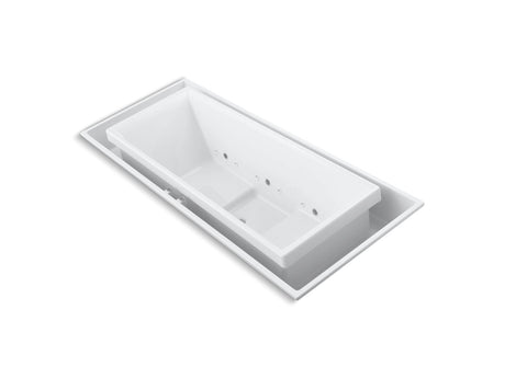 sok® 104" x 41" drop-in Effervescence bath with chromatherapy and center drain