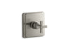 Pinstripe® Pure Rite-Temp® valve trim with cross handle