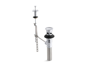 Standard pop-up drain, non-exposed, with lift rod