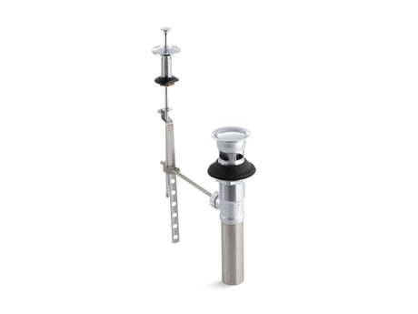 Standard pop-up drain, non-exposed, with lift rod