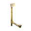 Tea-for-Two® 1-1/2" contoured pop-up drain and overflow for above- or through-the-floor installation
