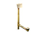 Tea-for-Two® 1-1/2" contoured pop-up drain and overflow for above- or through-the-floor installation