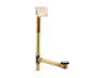Tea-for-Two® 1-1/2" contoured pop-up drain and overflow for above- or through-the-floor installation