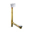 Tea-for-Two® 1-1/2" contoured pop-up drain and overflow for above- or through-the-floor installation