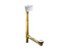 Tea-for-Two® 1-1/2" contoured pop-up drain and overflow for above- or through-the-floor installation