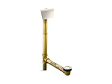 Tea-for-Two® 1-1/2" contoured pop-up drain and overflow for above- or through-the-floor installation