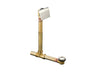Tea-for-Two® 1-1/2" contoured pop-up drain and overflow for above- or through-the-floor installation