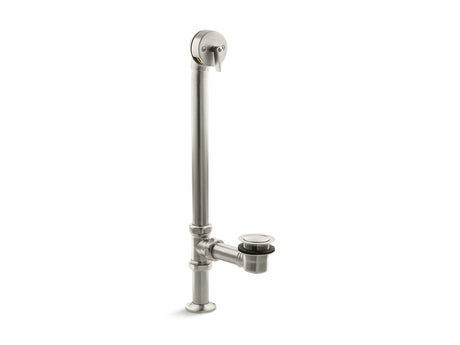 Artifacts® 1-1/2" pop-up bath drain for above- and through-the-floor freestanding bath installations