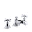 Pinstripe® Pure Widespread bathroom sink faucet with Cross handles, 1.2 gpm