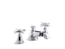 Pinstripe® Pure Widespread bathroom sink faucet with Cross handles, 1.2 gpm