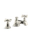 Pinstripe® Pure Widespread bathroom sink faucet with Cross handles, 1.2 gpm