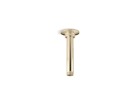 6" ceiling-mount single-function rainhead arm and flange