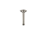 6" ceiling-mount single-function rainhead arm and flange