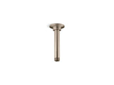 6" ceiling-mount single-function rainhead arm and flange