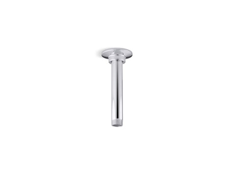 6" ceiling-mount single-function rainhead arm and flange