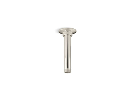 6" ceiling-mount single-function rainhead arm and flange