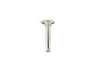 6" ceiling-mount single-function rainhead arm and flange
