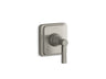 Pinstripe® Pure MasterShower® transfer valve trim lever handle