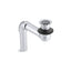Bathroom sink offset drain with open strainer