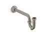 Adjustable P-trap with long tubing outlet, 1-1/4" x 1-1/4"