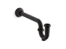 Adjustable P-trap with long tubing outlet, 1-1/4" x 1-1/4"
