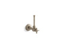1/2" angle supply with stop, cross handle and rigid vertical tube
