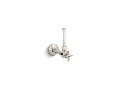 1/2" angle supply with stop, cross handle and rigid vertical tube